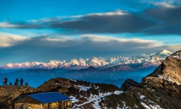 Scenic Himalayan mountain view from Kalinchowk with snow-covered peaks and landscape